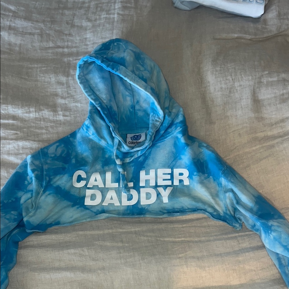 Blue Tie-Dye Kids Hoodie